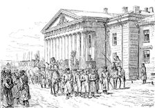 The Agitation in Russia: arrest of students at the Mining Academy, St. Petersburg, 1890. Creator: Unknown.