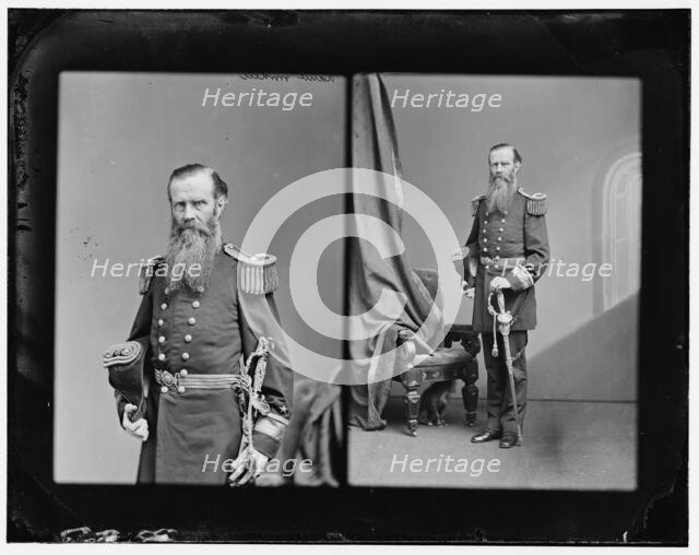 Admiral John Lorimer Worden, US Navy (Commander of the Monitor), between 1865 and 1880. Creator: Unknown.