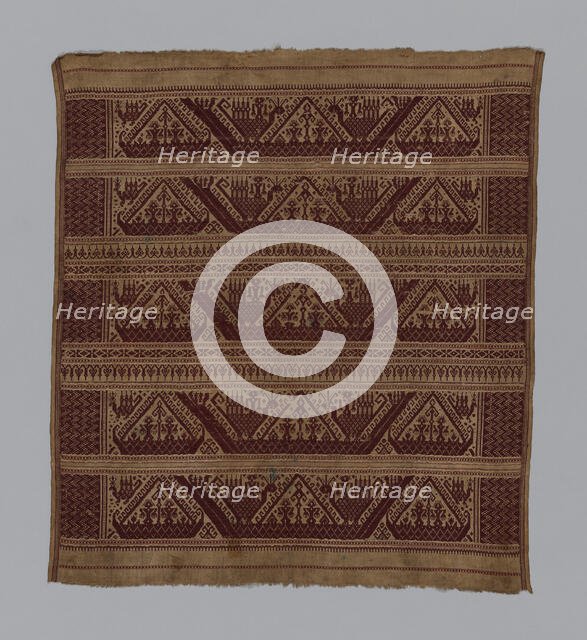 Tampan (Ceremonial Cloth), Indonesia, 19th century. Creator: Unknown.