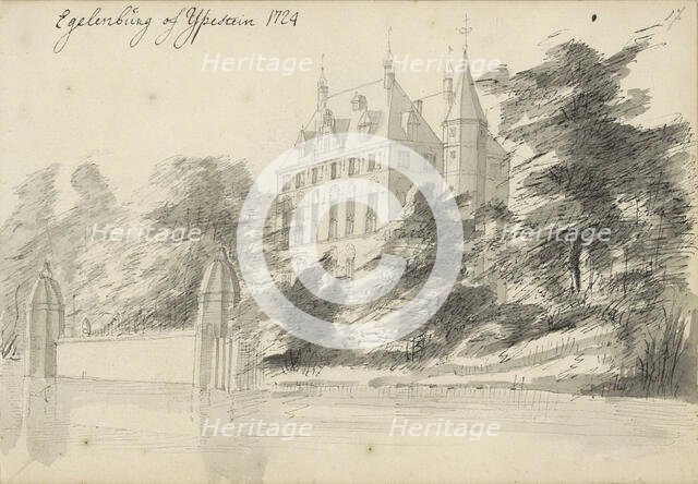 Ypestein Castle in Heiloo, 1724. Creator: Abraham Meyling.