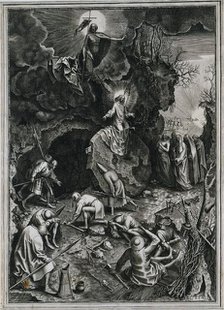 The Resurrection of Christ, c. 1562. Creator: Philip Galle (Flemish, 1537-1612).