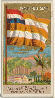 Orange Free State, from Flags of All Nations, Series 2 (N10) for Allen & Ginter Cigarettes..., 1890. Creator: Allen & Ginter.