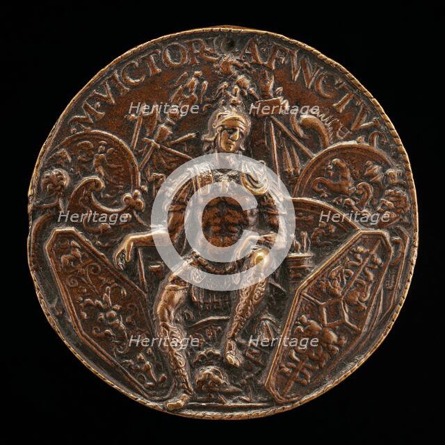 Mars Surrounded by Trophies, late 15th - early 16th century. Creator: Moderno.