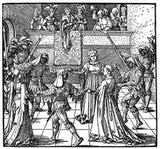 'Dance by Torchlight, Augsburg', 1516, (1936). Artist: Albrecht Dürer