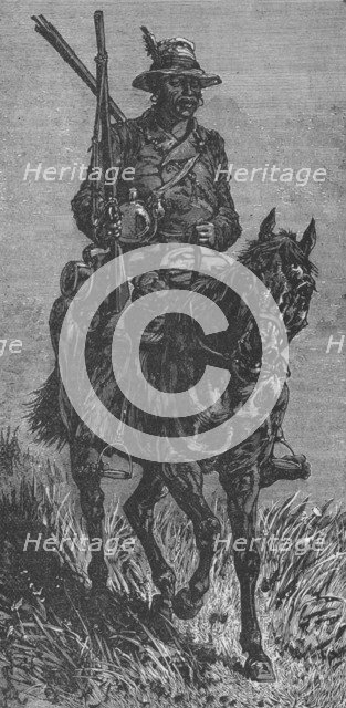 'A Basuto Scout', c1880. Artist: Unknown.