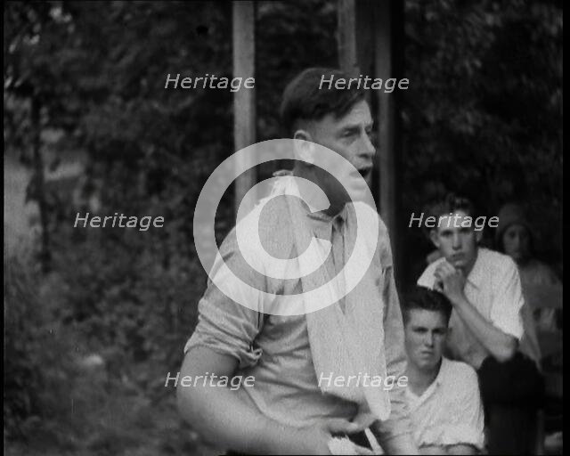 Preacher, Albert Teaster Delivering a Sermon, 1930s. Creator: British Pathe Ltd.