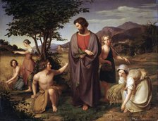 Ruth in Boaz's Field', 19th century.  Creator: Blanc, Louis Ammy (1810-1885).