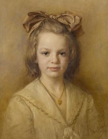 Portrait of The Artist's Daughter (?), 1910. Creator: Max Brodel.