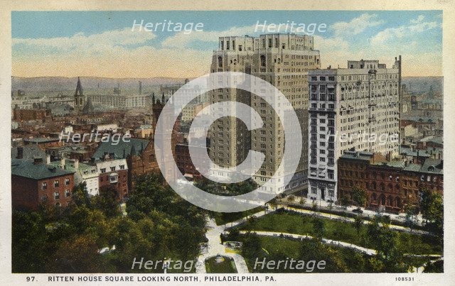 Rittenhouse Square, Philadelphia, Pennsylvania, USA, 1926. Artist: Unknown