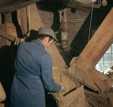 Miller in 'Mulen van Piet' windmill, 18th century. Artist: Unknown