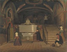 The Crypt in the Monastry of San Benedetto in Subiaco, Italy, 1843. Creator: Martinus Rorbye.