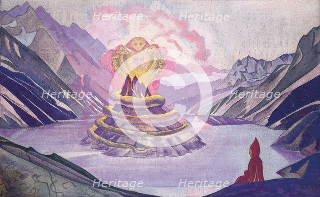 'Nagarjuna Conqueror of the Serpent', 1925.  Artist: Nicholas Roerich