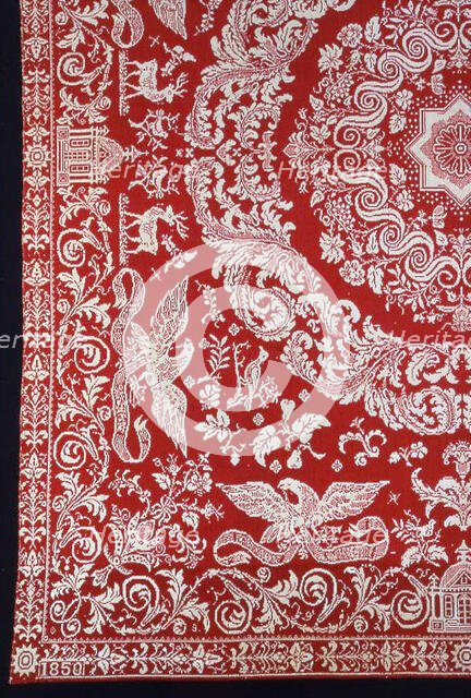 Coverlet, New York, 1850. Creator: Unknown.