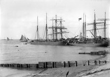 Ships at Whitstable, Kent, 1890-1910. Artist: Unknown
