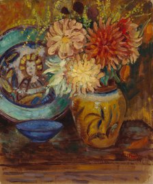 Chrysanthemums, 1927. Creator: Alfred William Finch.