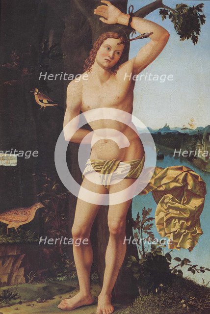 Saint Sebastian, c. 1519. Artist: Araldi, Josaphat (active c. 1520)
