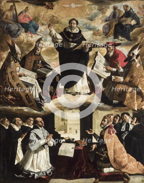 The Apotheosis of Saint Thomas Aquinas, ca 1631. Creator: Zurbarán, Francisco, de (1598-1664).