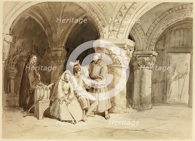 Edwy and Elgiva, n.d. Creator: Clarkson Stanfield.