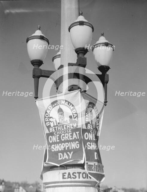 Commercial propaganda, Bethlehem, Pennsylvania, 1935. Creator: Walker Evans.