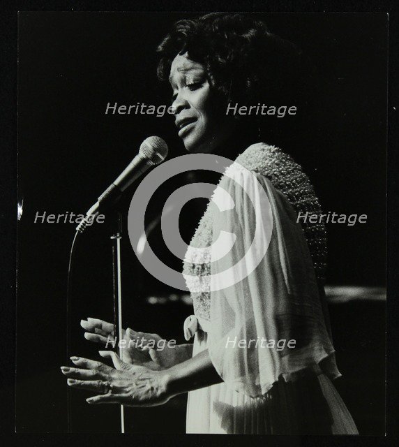Singer Selena Jones on stage at the Forum Theatre, Hatfield, Hertfordshire, 1979. Artist: Denis Williams