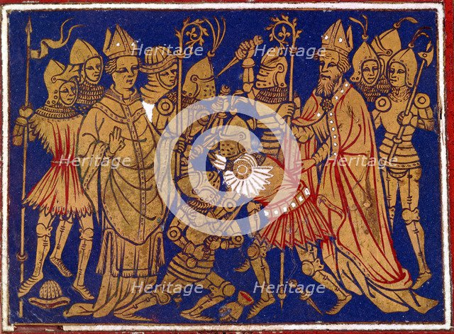 Judiciary combat, 12th century. Artist: Unknown