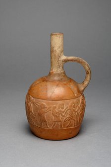 Vessel with a Relief Depicting a Procession of Deceased Figures, 100 B.C./A.D. 500. Creator: Unknown.