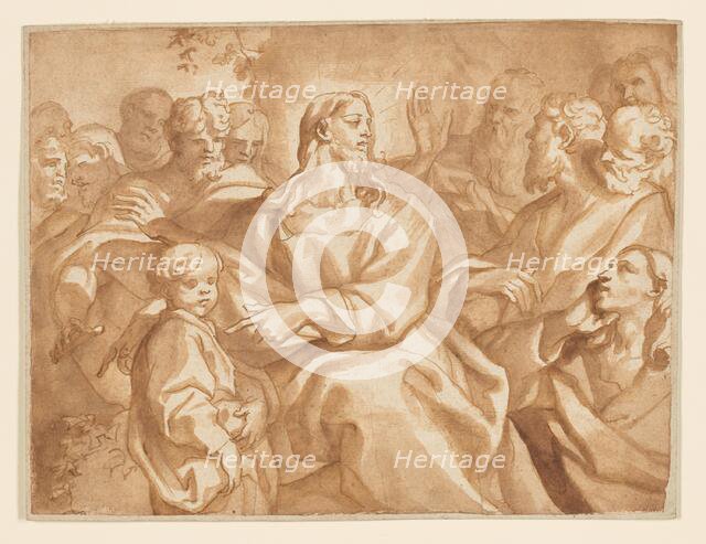 Suffer the Little Children, 1690/1700. Creator: Domenico Piola I.