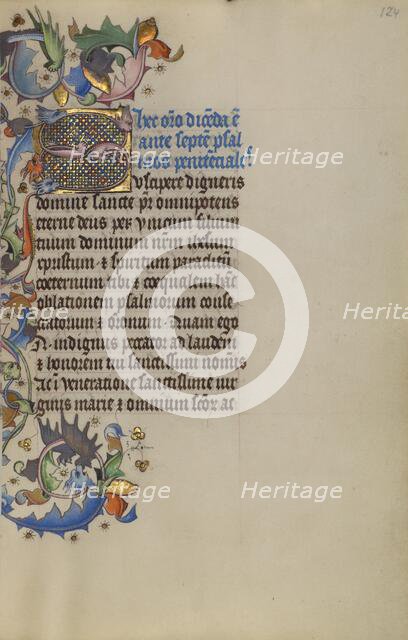 Inhabited Initial S; Book of Hours, about 1450-1455. Creator: Master of Guillebert de Mets.