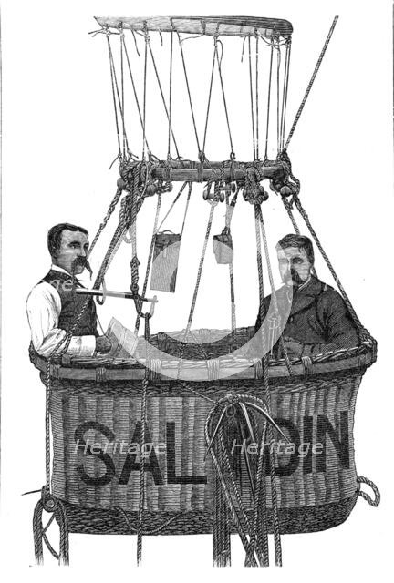 The Fatal Disaster with a Balloon: car of the balloon Saladin, 1881. Creator: Unknown.