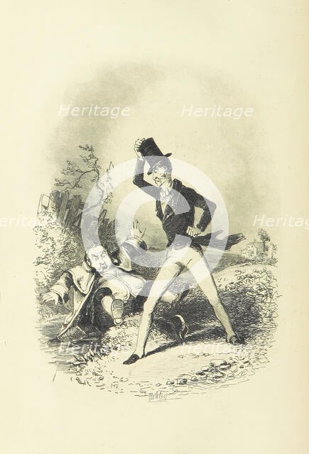 Altercation between two men, 1853.  Creator: Unknown.