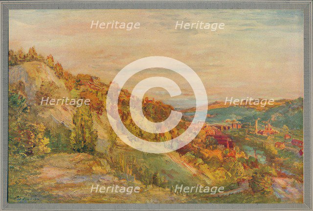 'The red bridge, Ironbridge', 1910, (c1932). Artist: Philip Wilson Steer.