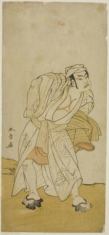 The Actor Nakamura Sukegoro II in an Unidentified Role, Japan, c. 1779. Creator: Shunsho.