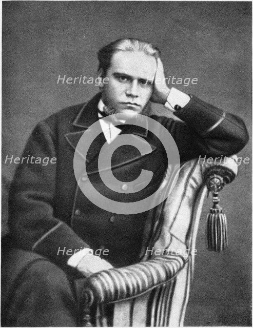 Portrait of the lawyer and author Anatoli Fyodorovich Koni (1844-1927), 1870s. Artist: Anonymous  