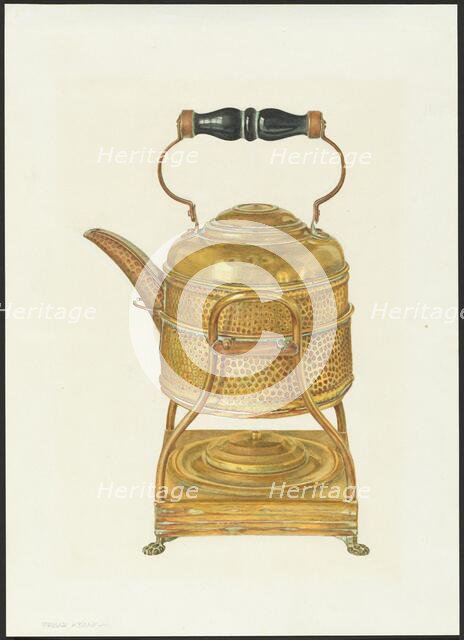 Kettle, c. 1934. Creator: Frank M Keane.