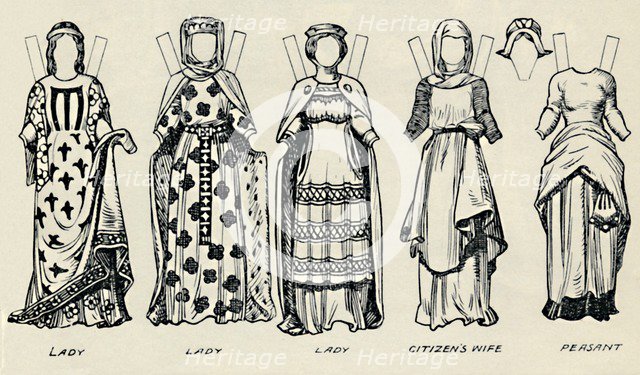 'The Gallery of British Costume: How The English Dressed in King John's Time', c1934. Artist: Unknown.