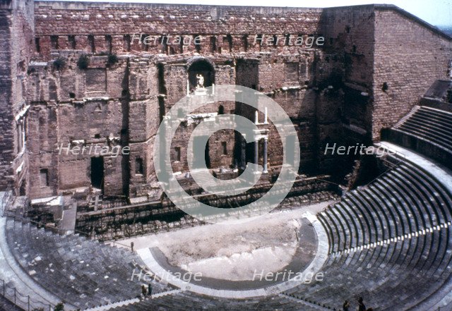 Roman theatre at Orange, France. Artist: Unknown
