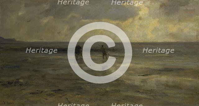 Beach, evening, 1890.  Creator: Jacob Henricus Maris.