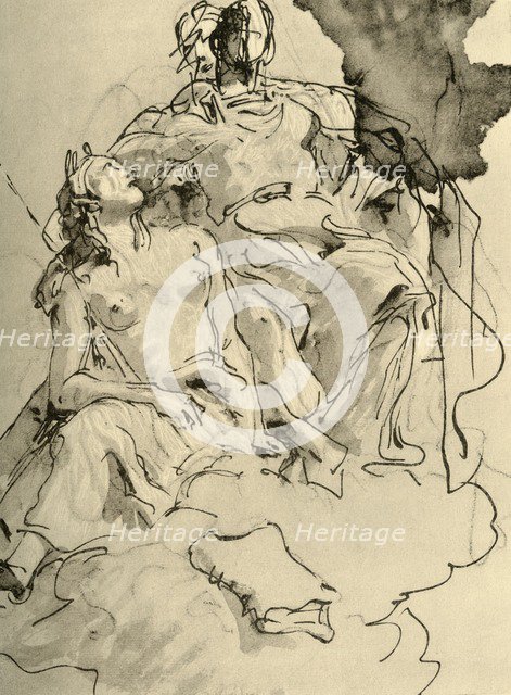 'Two Women', mid 18th century, (1928). Artist: Giovanni Battista Tiepolo.