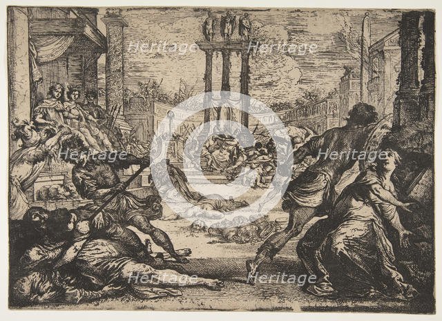 A Massacre by the Triumvirate, ca. 1624. Creator: Claude Vignon.