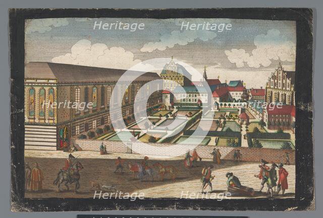 View of the Royal Palace and monastery of the Friars Minor Capuchins in Wroclaw, 1742-1801. Creator: Anon.