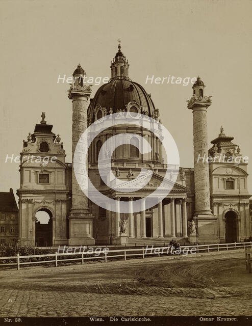 Wien. Die Carlskirche, late 19th century. Creator: Oscar Kramer.