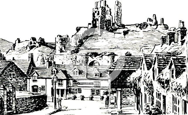 'Corfe Village', 1929. Artist: Unknown.