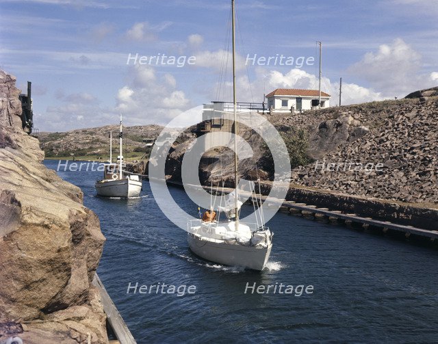 Sailing through the Sote Channel, Sweden, 1970. Artist: Torkel Lindeberg