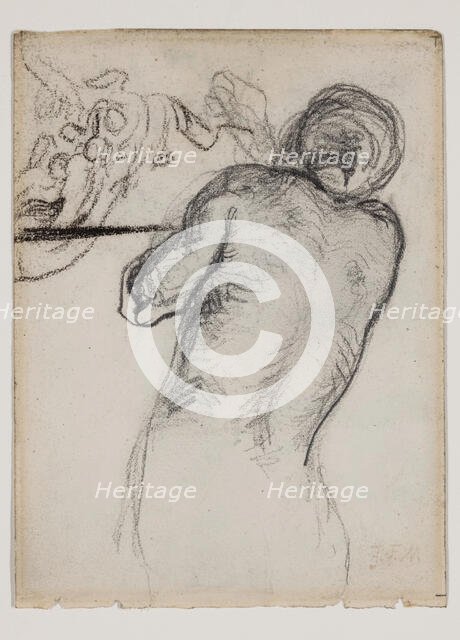 Nude Torso, between 1814 and 1875. Creator: Jean Francois Millet.