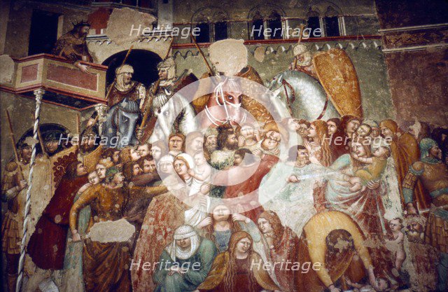 Massacre of the Innocents, Fresco in church of Santi Agostino, Siena, 1482. Artist: Matteo di Giovanni.