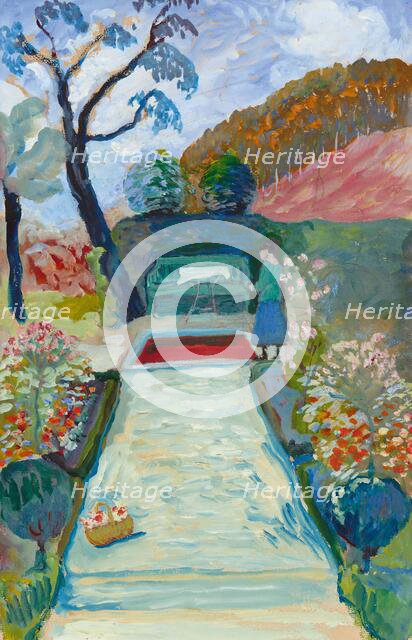 At Cuno Amiet, 1919. Creator: Werefkin, Marianne, von (1860-1938).