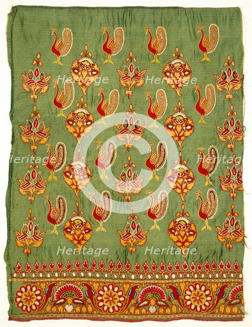 Skirt Fragment; Ghagharapat, mid-19th century. Creator: Unknown.