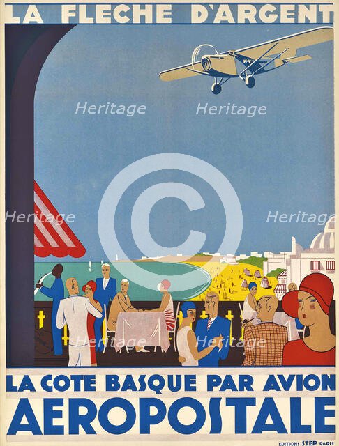 Aéropostale. La Côte Basque, ca 1928-1930. Creator: Anonymous.