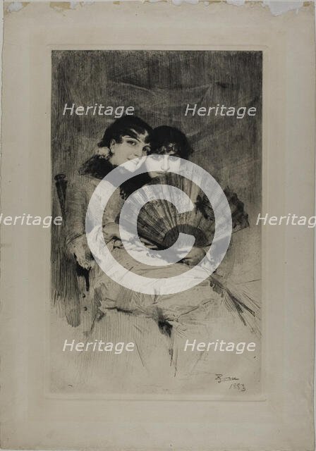 The Cousins, 1883. Creator: Anders Leonard Zorn.