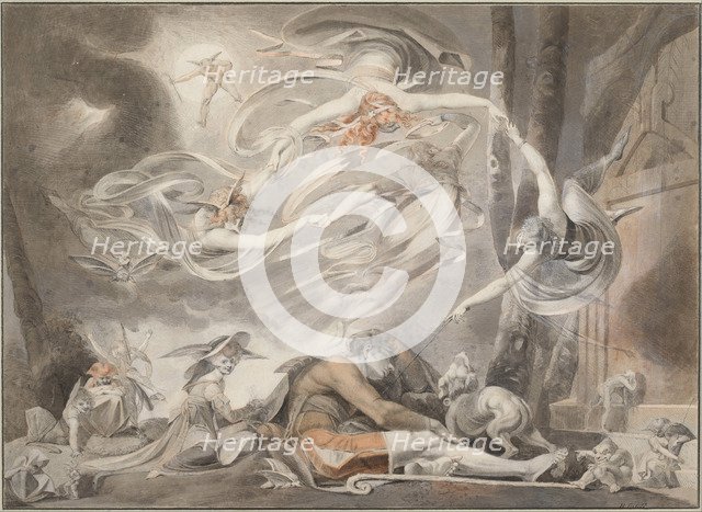 The Shepherd's Dream, 1786. Artist: Füssli (Fuseli), Johann Heinrich (1741-1825)